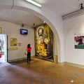 Entrance area of the Scuola del Cuoio